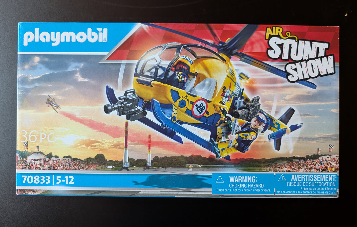 Playmobil - 70833 - Air Stunt Show - Filmcrew Helikopter - Neu & OVP
