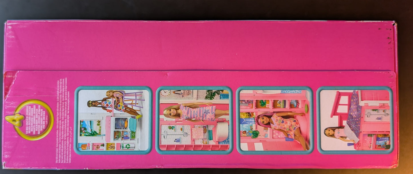 Mattel - Barbie - Ferienhaus Puppe und Spielset, Kulisse - Neu & OVP