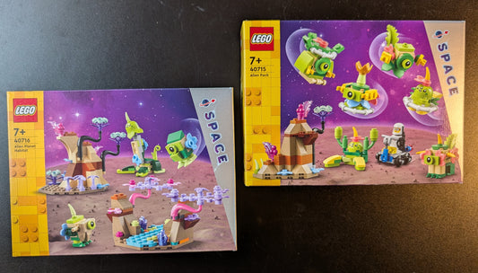 LEGO® Space - 40715 & 40716 - Alien Set & Alien-Planet - Neu & OVP