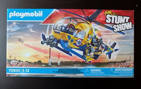 Playmobil - 70833 - Air Stunt Show - Filmcrew Helikopter - Neu & OVP